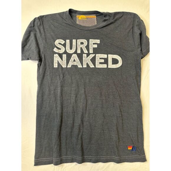 Aviator Nation Men’s Surf Naked Graphic Short Sleeve T-Shirt Size Large - Picture 1 of 7